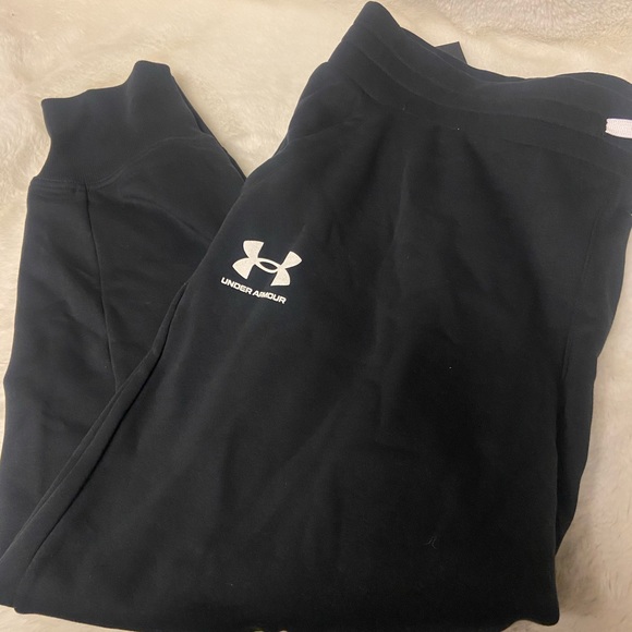 Last 1! NWT! Under Armour women’s UA Rival fleece joggers 2X black - Picture 5 of 7